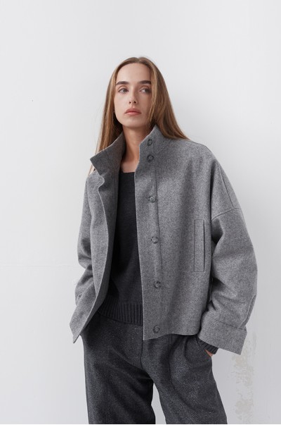 Куртка вовна сірий (КУ14)